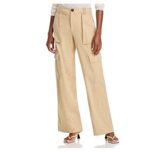 NWT Vince Wide Leg Wool Blend Cargo Pants in Oatmeal 2
